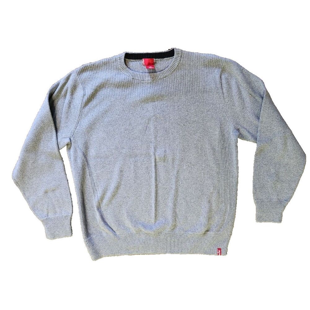 VTG Mens Levi's Sweater Size L 100% Cotton Knit Red Tag Hiking Preppy Casual